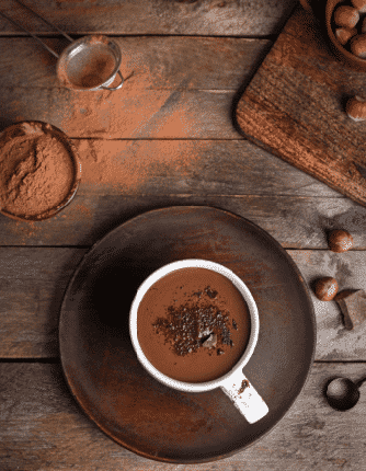 Chocolate caliente con Alulosa Sucralosa