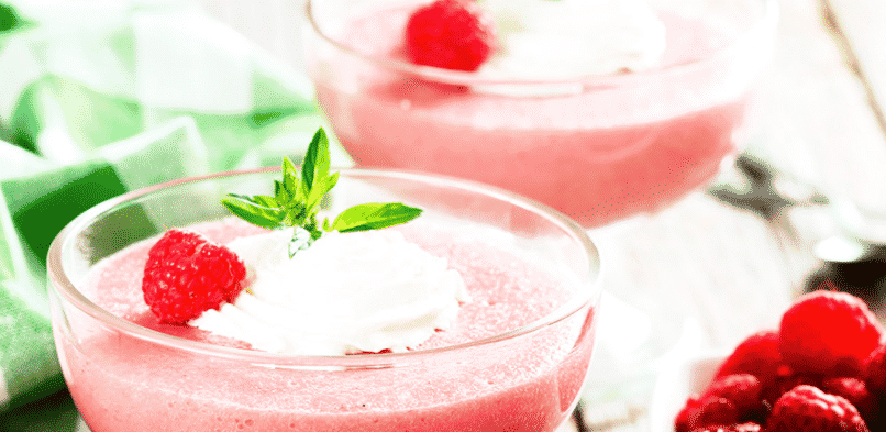 Mousse de frambuesa