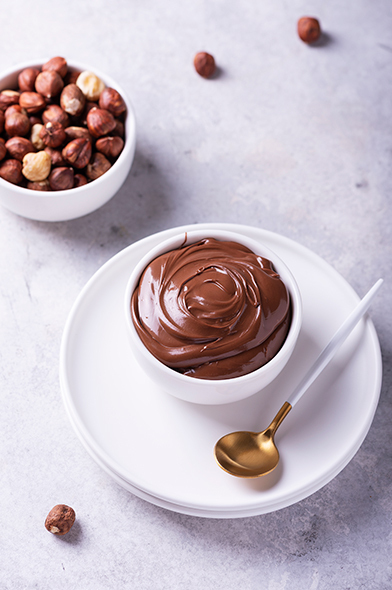 Crema de avellanas saludable con eritritol