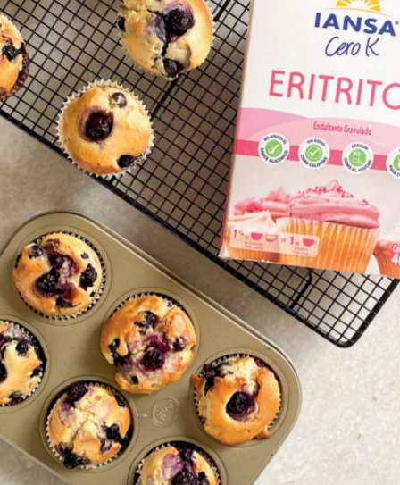 Muffins de arándanos y limón