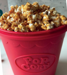 Palomitas de maíz con caramelo